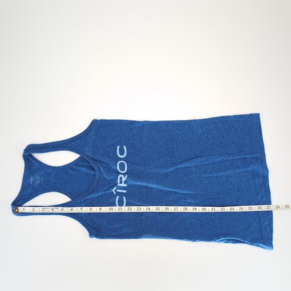 Ciroc Blue Graphic Tee Tangerine Racerback Tank Top with White Logo- Size S -GUC - Picture 10 of 11